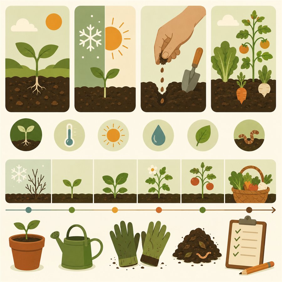 A garden through the seasons